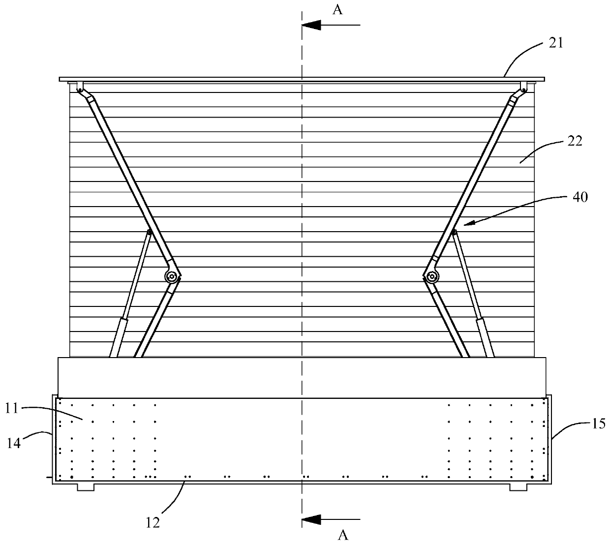 Laser television cabinet and projection equipment