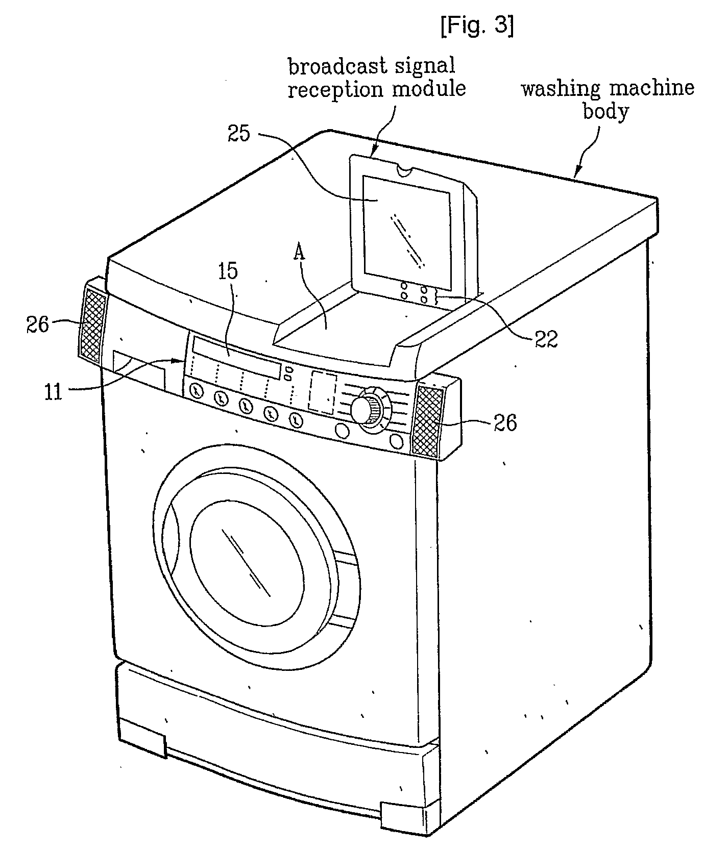 Washing Machine Having Broadcasting Receiver