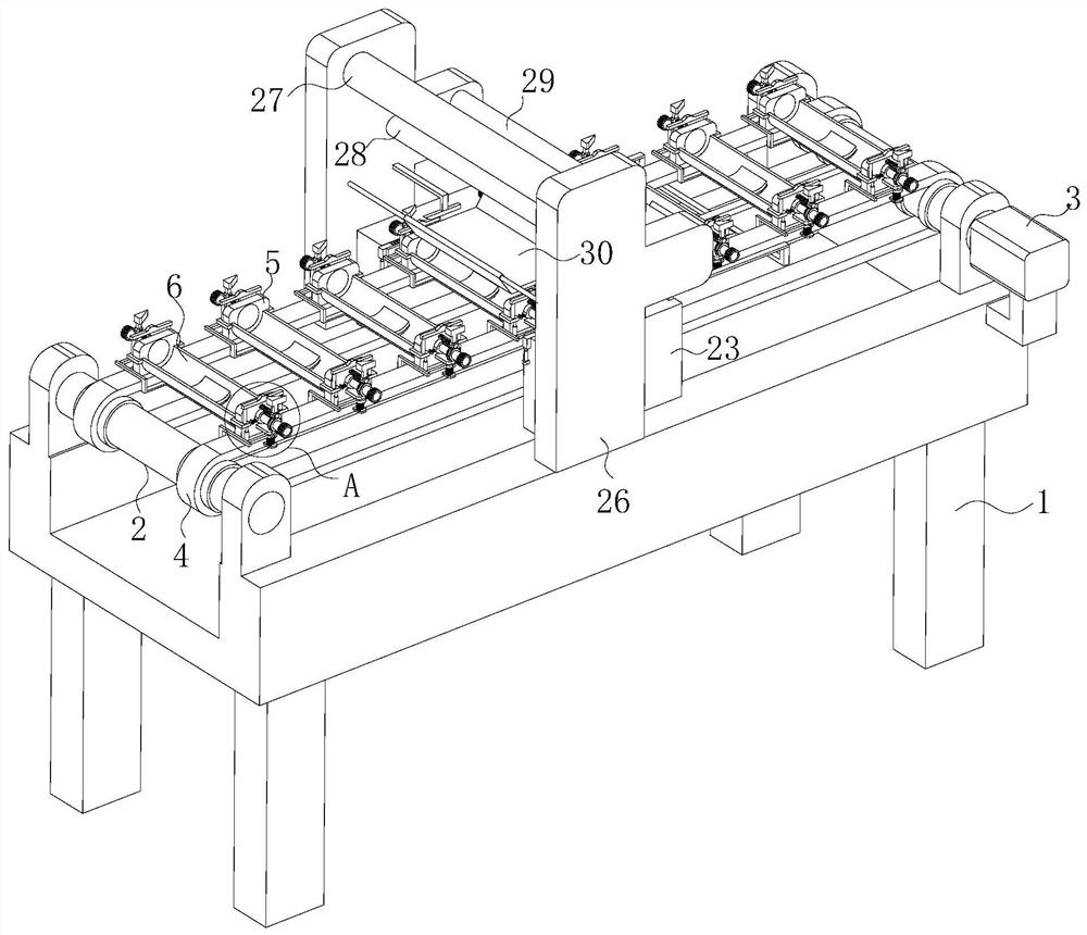 A horizontal round bottle labeling machine