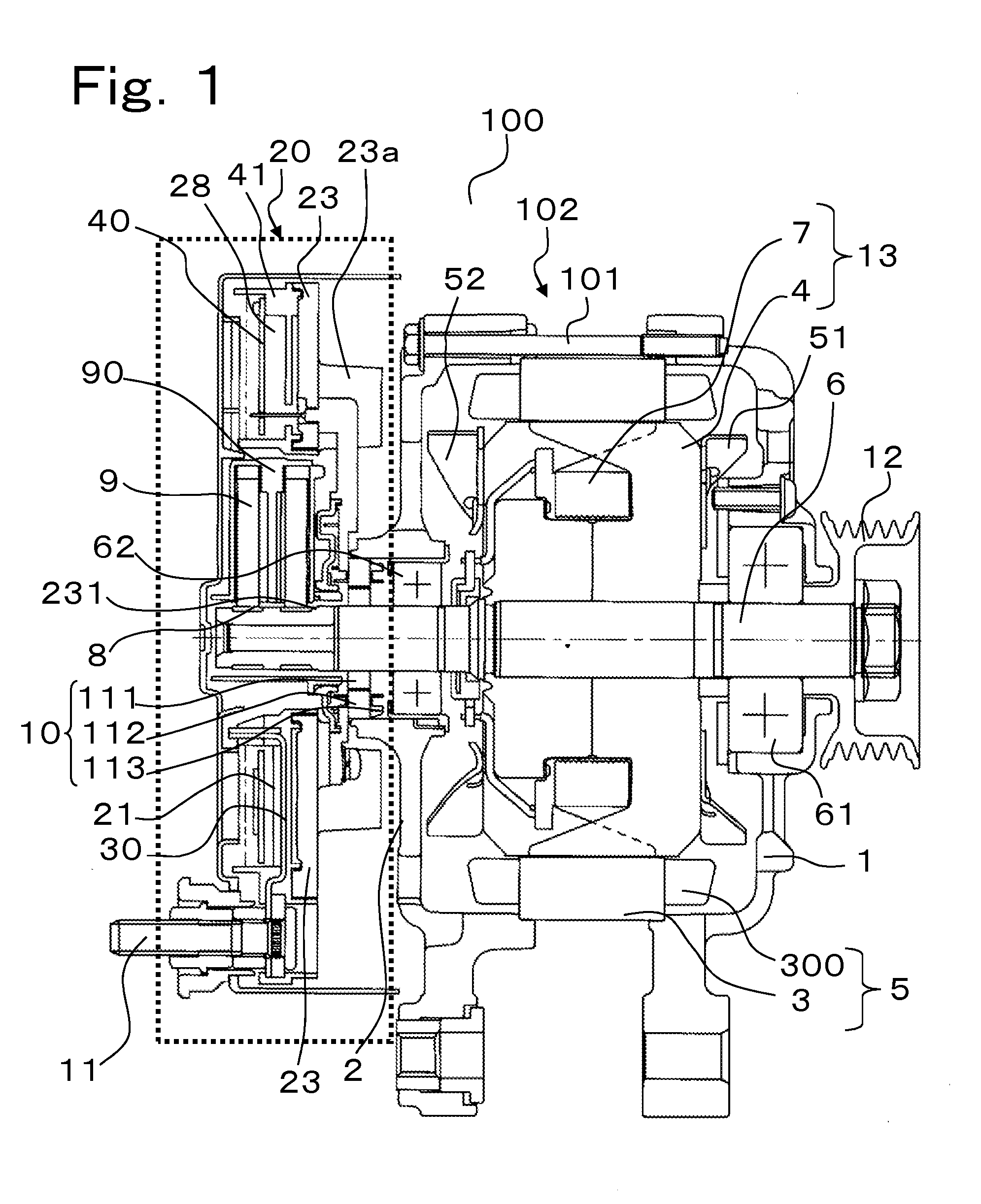 Controller-integrated rotary electric machine