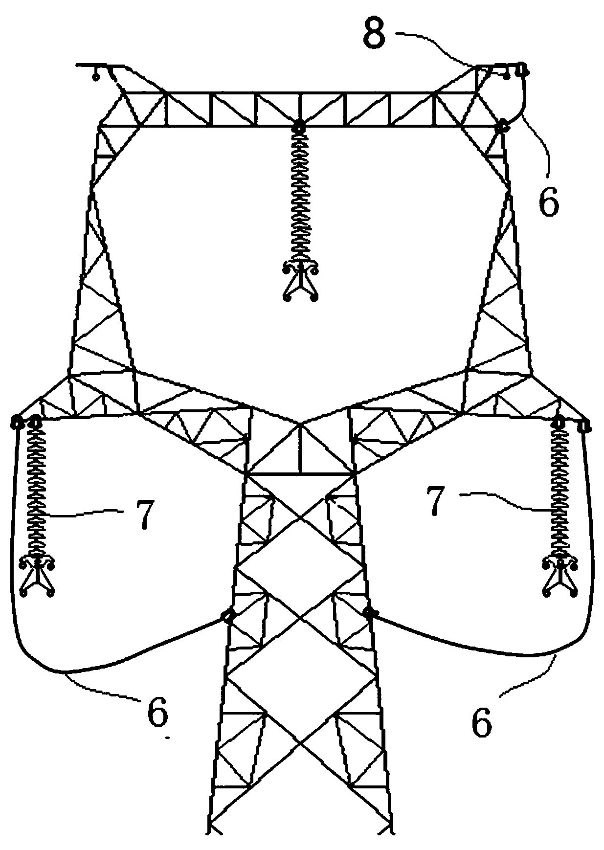 Method for replacing ground wire by crossing high-speed rail through old wire net sealing