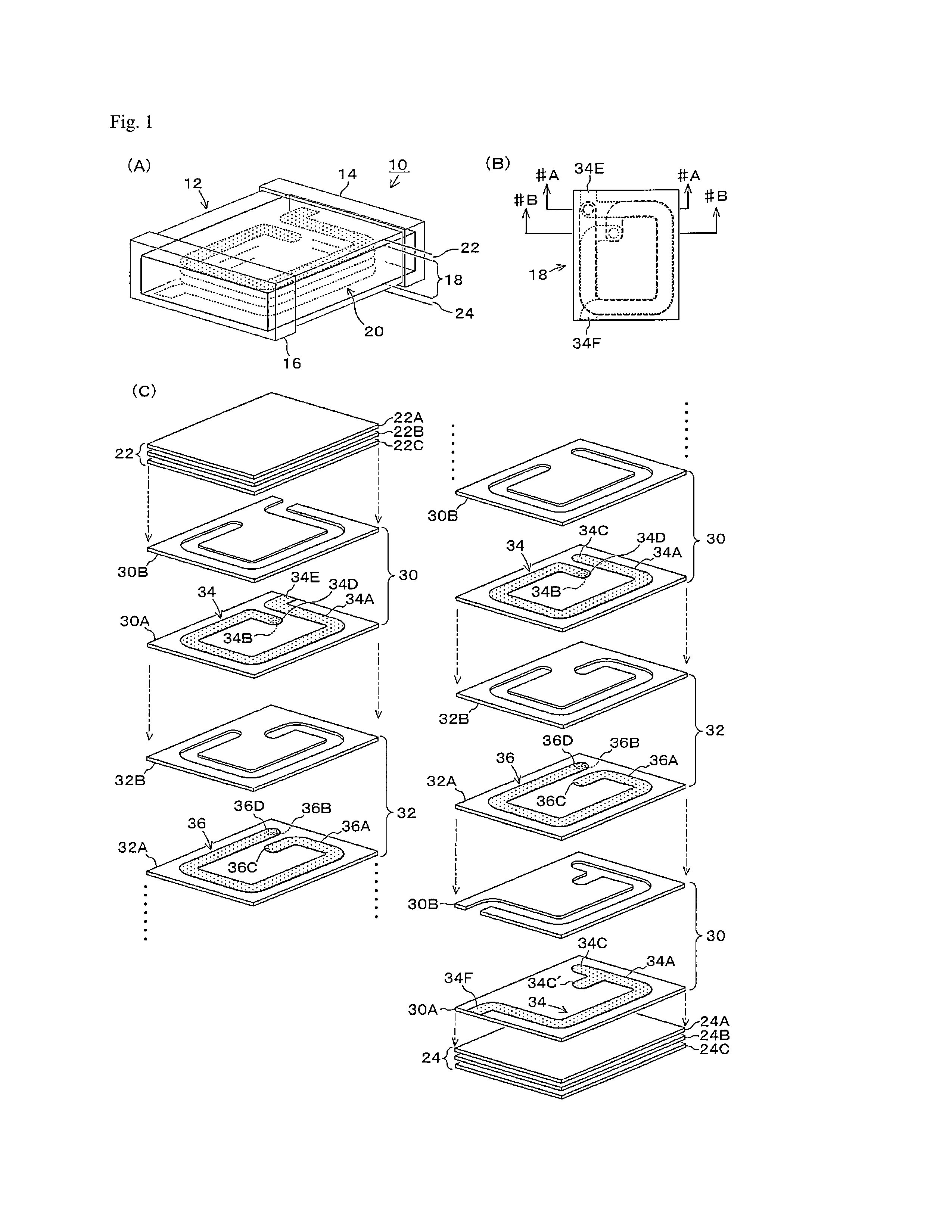 Laminated electronic component and manufacturing method thereof