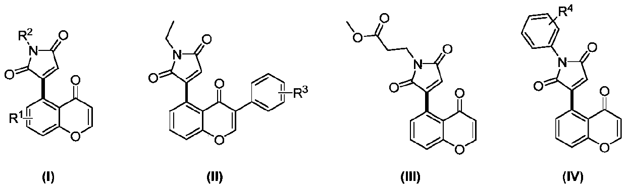 Preparation method of 5-maleimide chromone compound