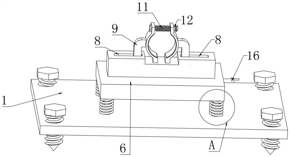 Pipeline fixing device for water conservancy construction