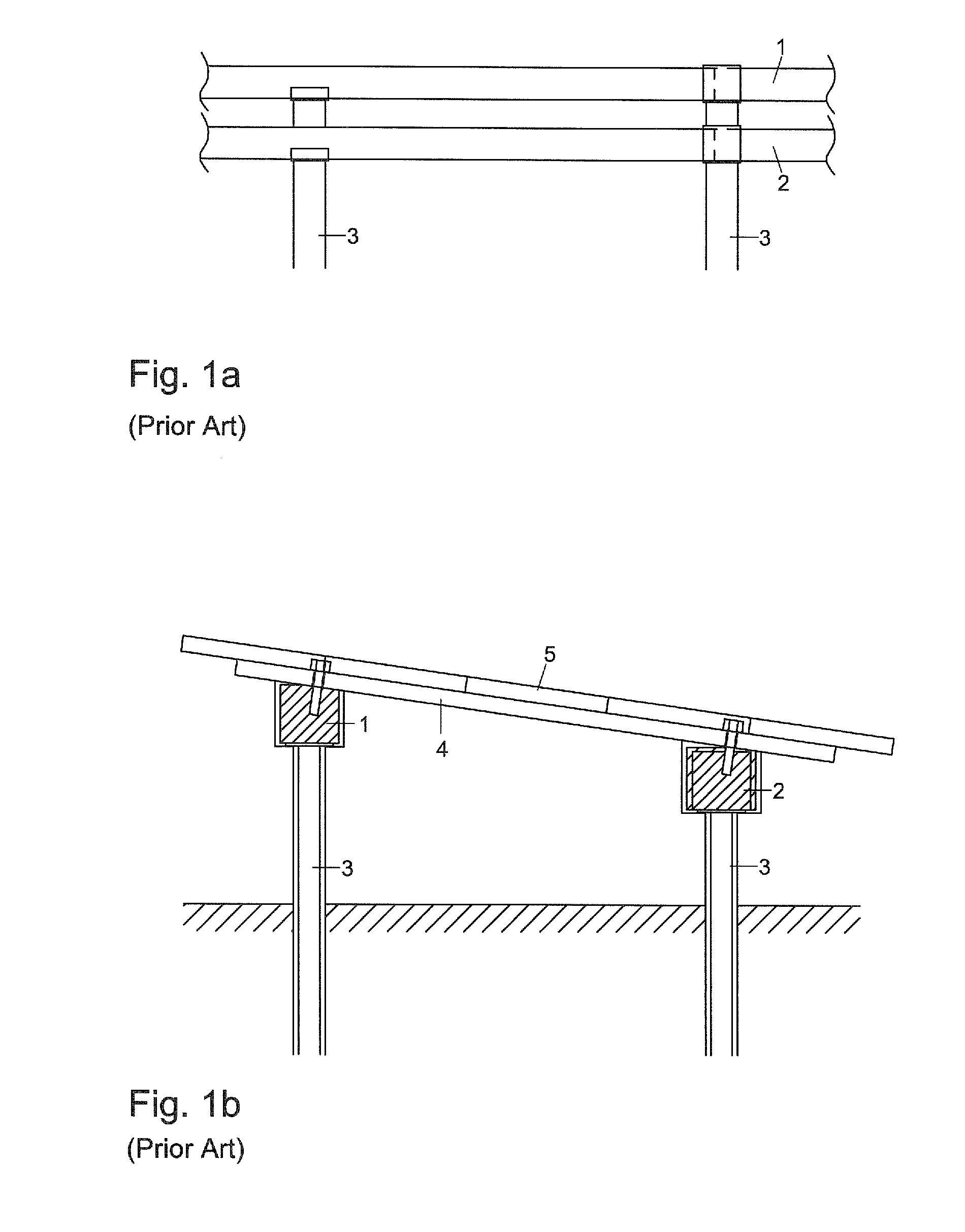 Charging vehicle for an automatic assembly machine for photovoltaic modules