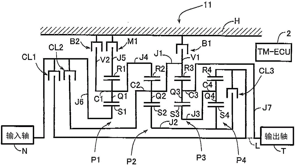 Automatic transmission device for vehicle