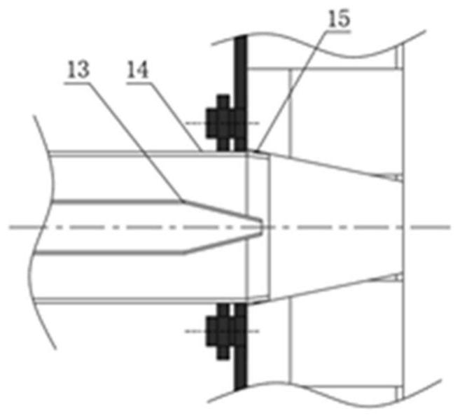 Partial premixed combustion device and method of oxygen-enriched combustion internal heating type coal low-temperature dry distillation furnace