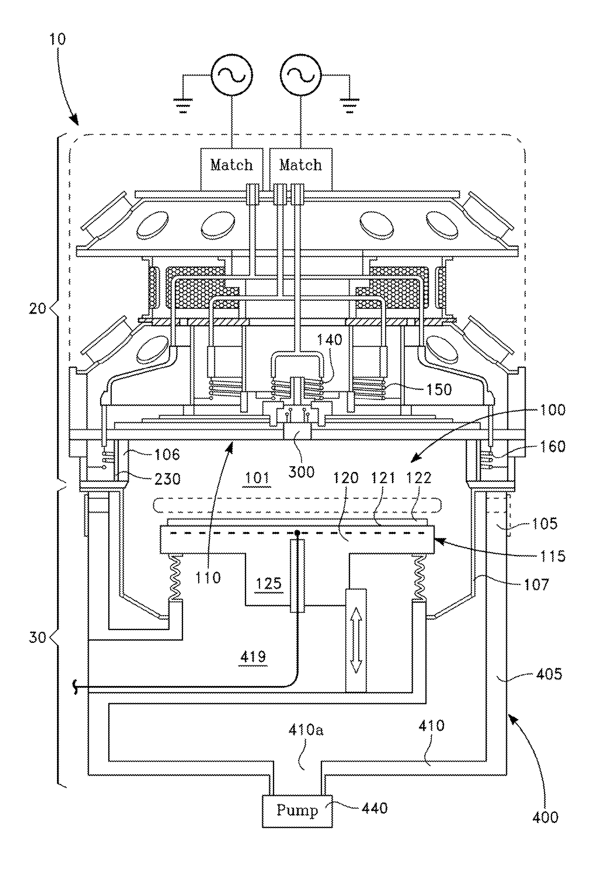 Inductively coupled plasma source with multiple dielectric windows and window-supporting structure