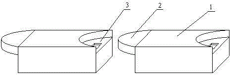 Round-corner lock floor and machining method thereof