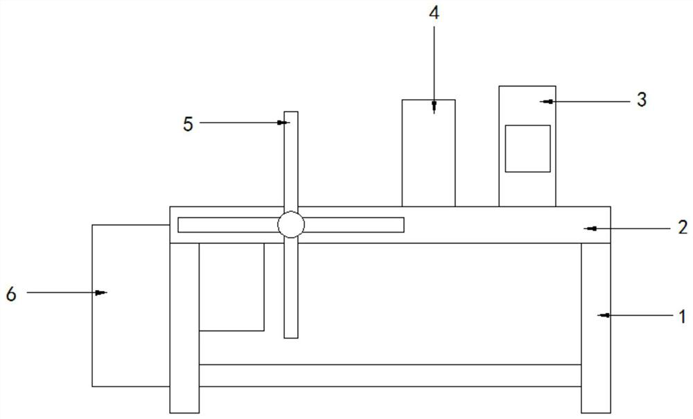 A stacking device for woven bag production