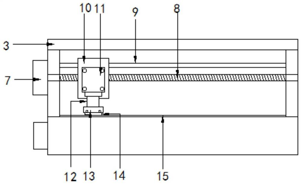 A stacking device for woven bag production