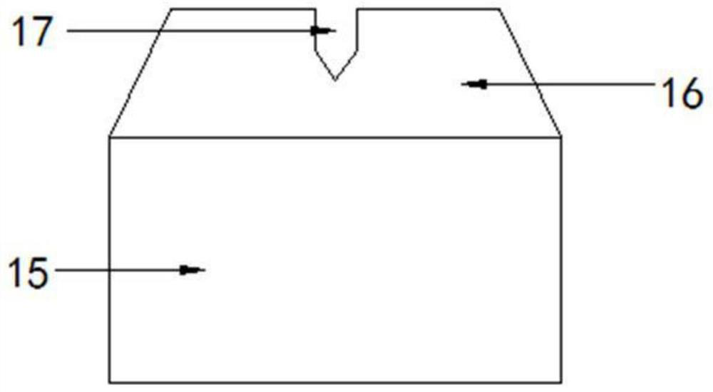 A stacking device for woven bag production