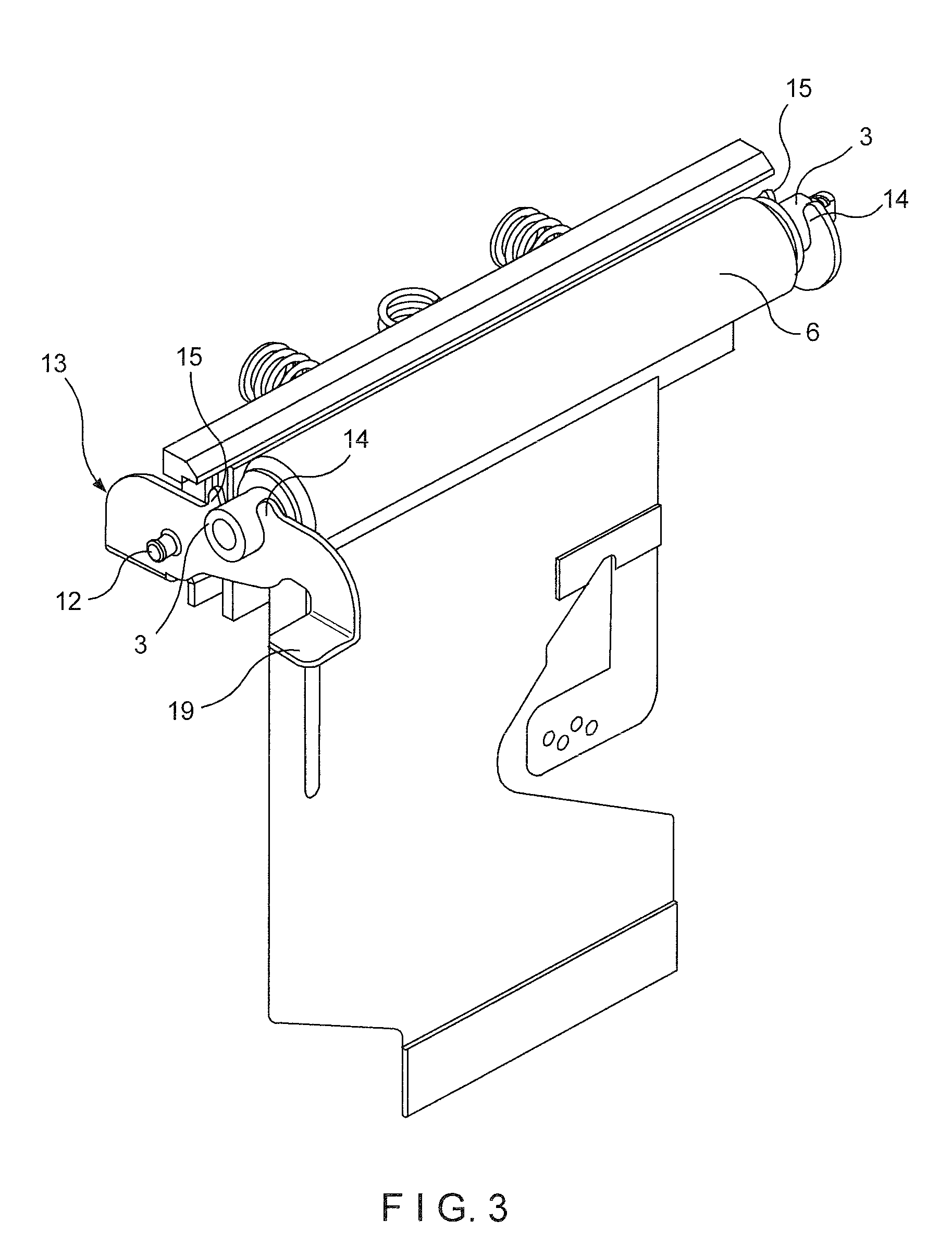 Printing roll release mechanism