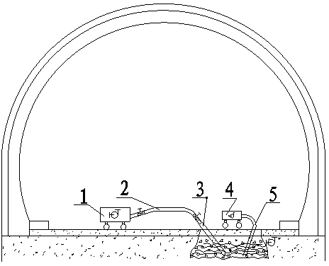 Construction method for repairing tunnel collapse through insertion pipe grouting