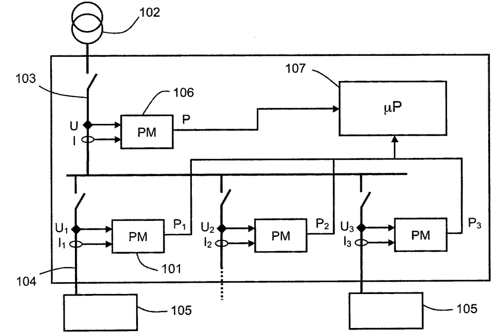 Method for determining an individual power consumption