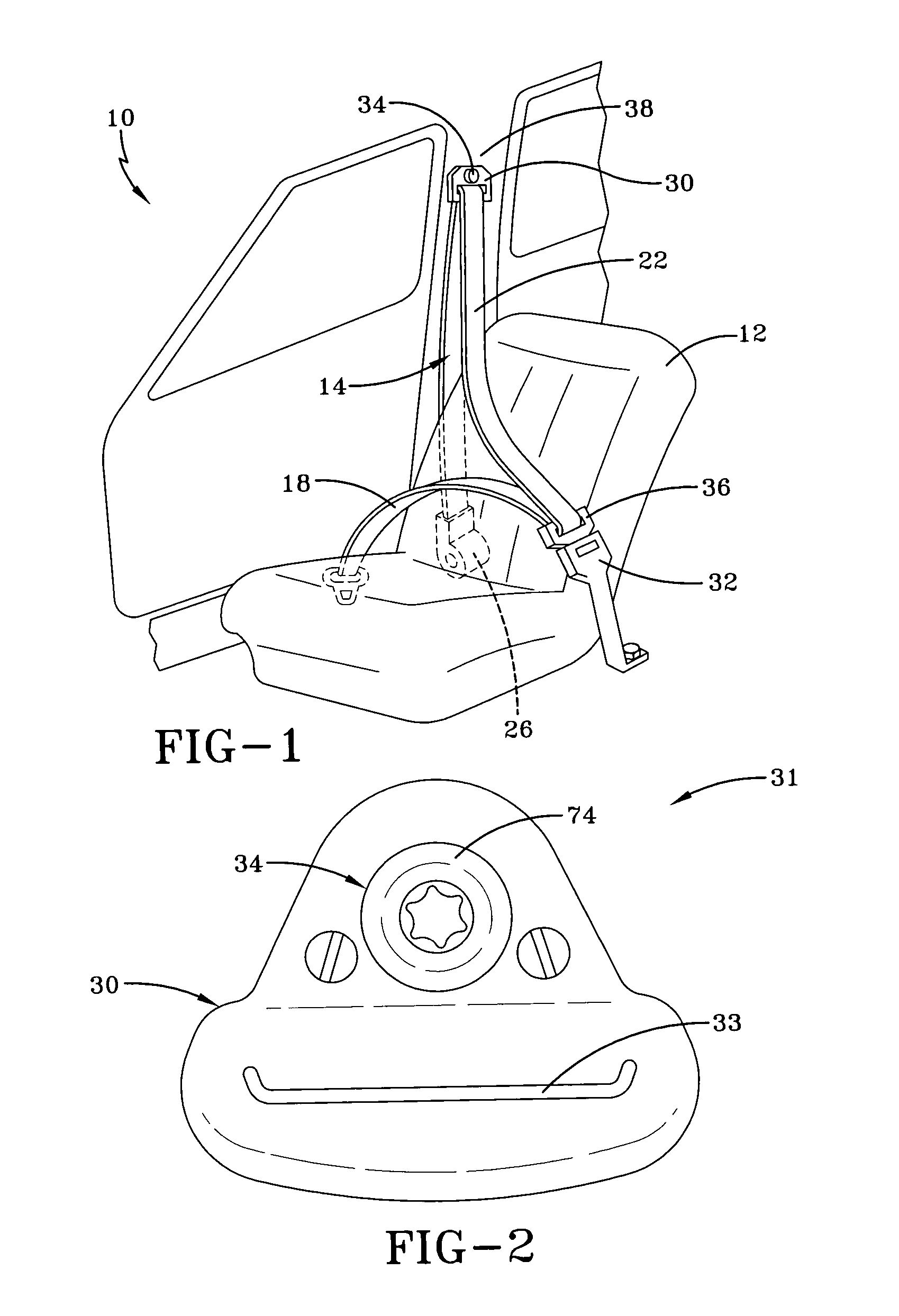 D-ring with universal movement and bolt