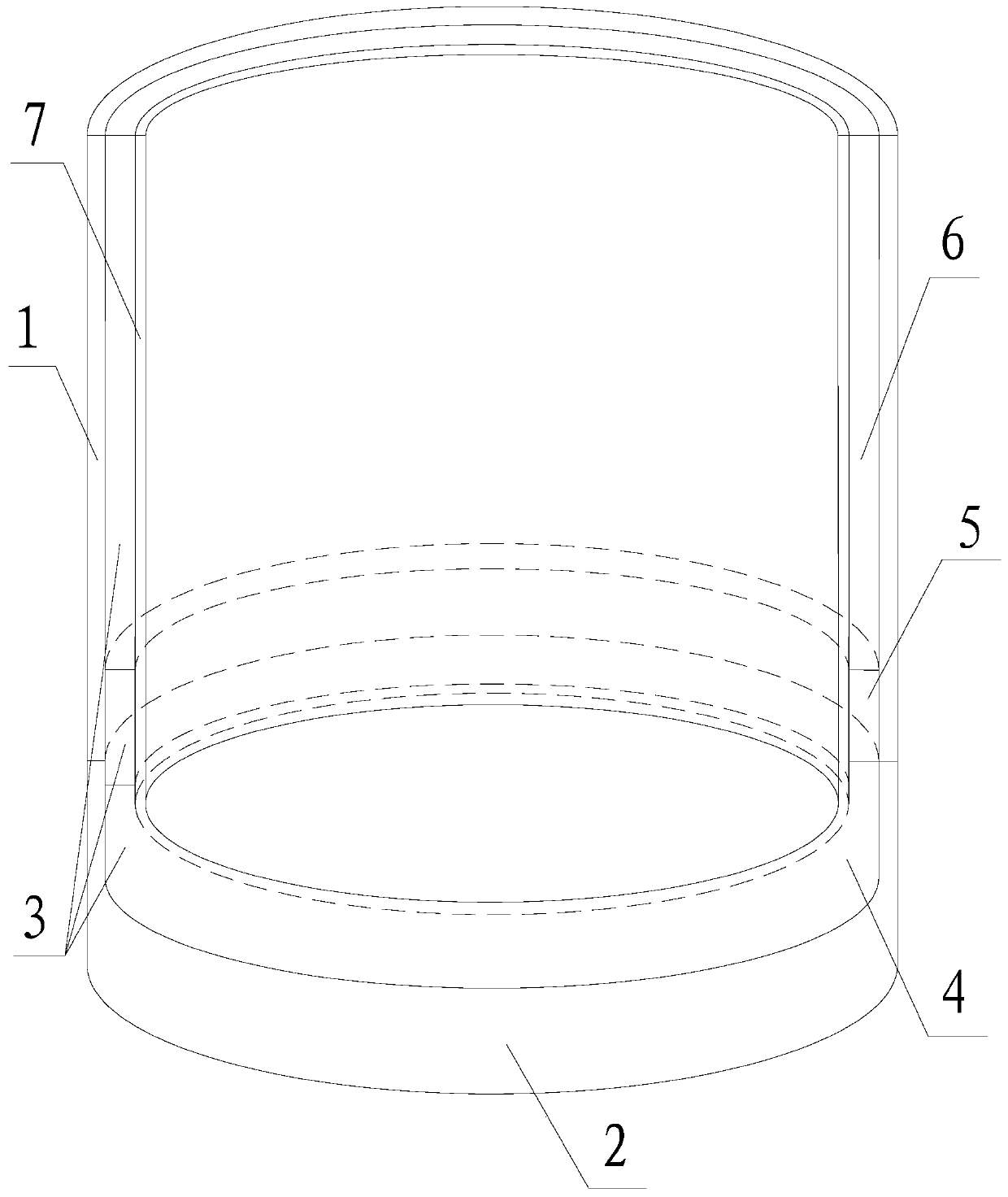 Ferrovanadium ingot mold for tilting smelting furnace and its knotting method