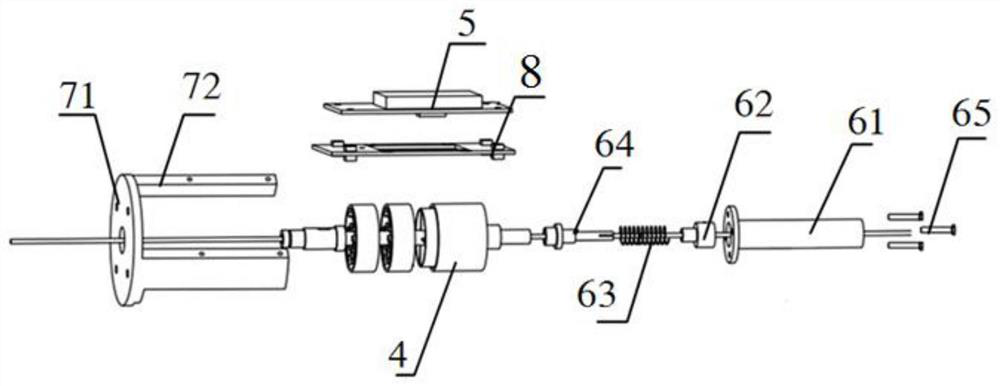 A minimally invasive vascular interventional surgery robot catheter proximal force and torque detection device