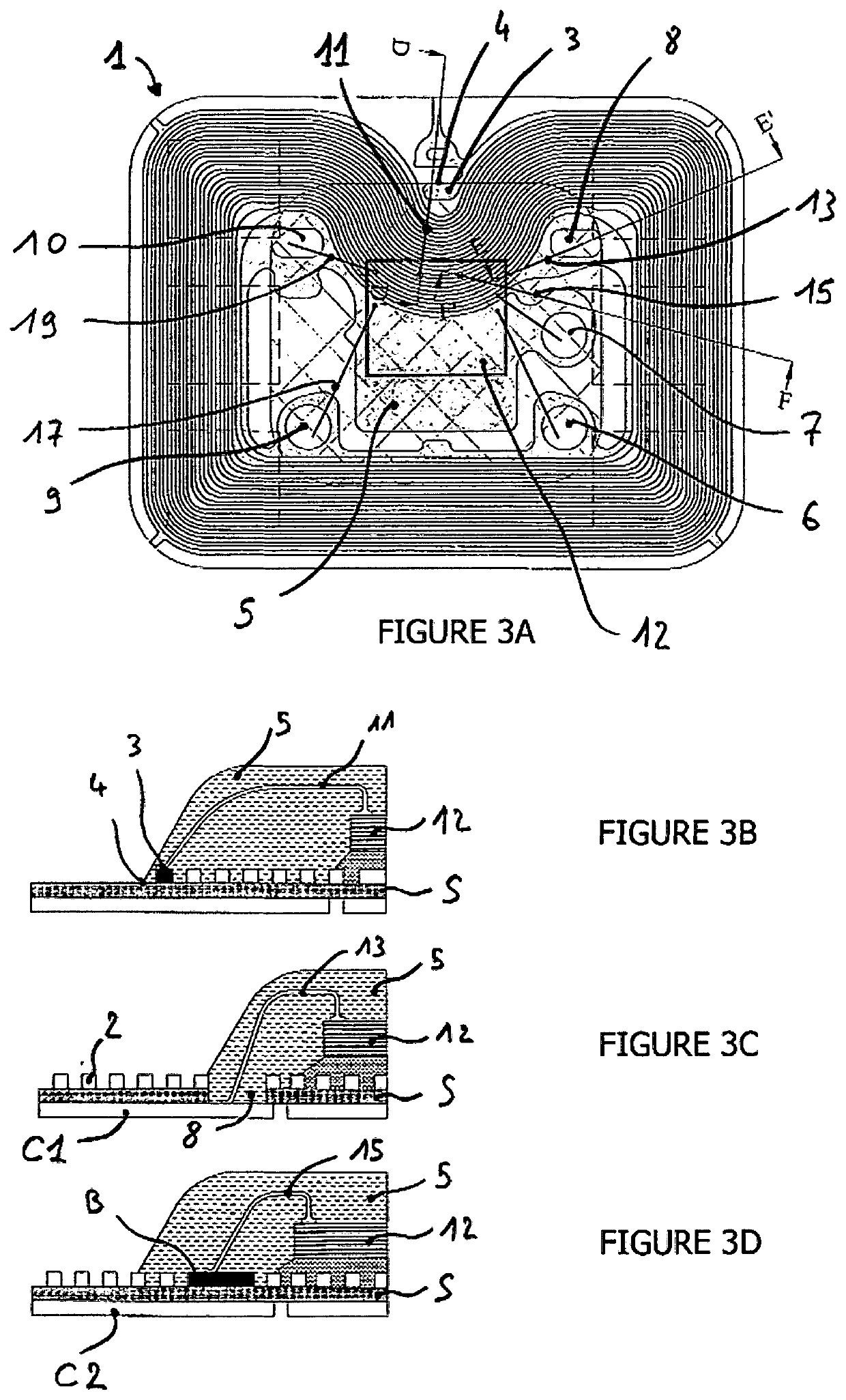 Electronic module with optimized antenna for smart cards with a dual communication interfaces