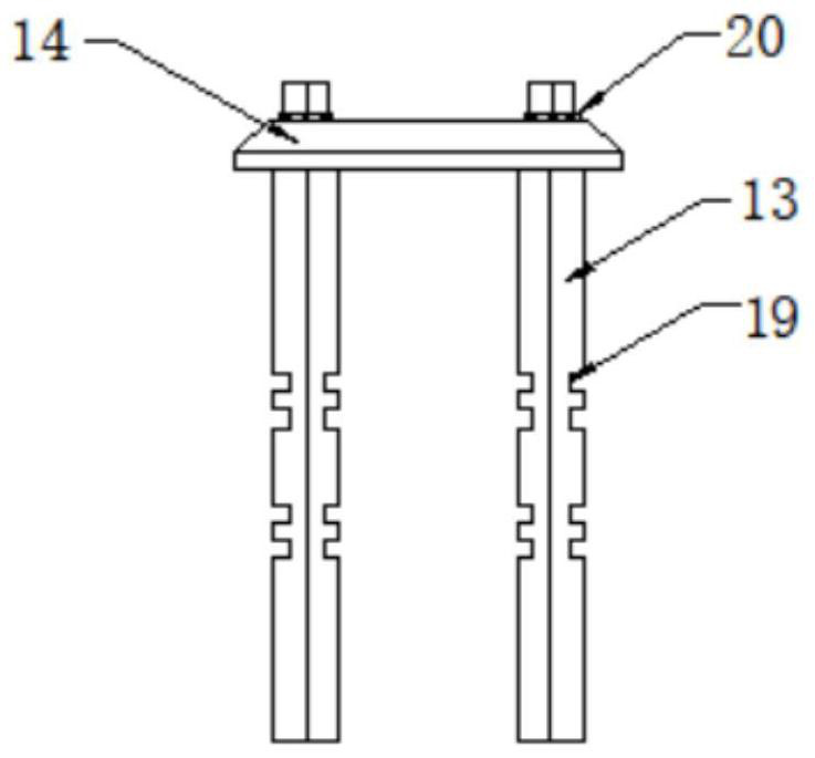 Protective barrier for road and bridge construction and mounting mechanism thereof