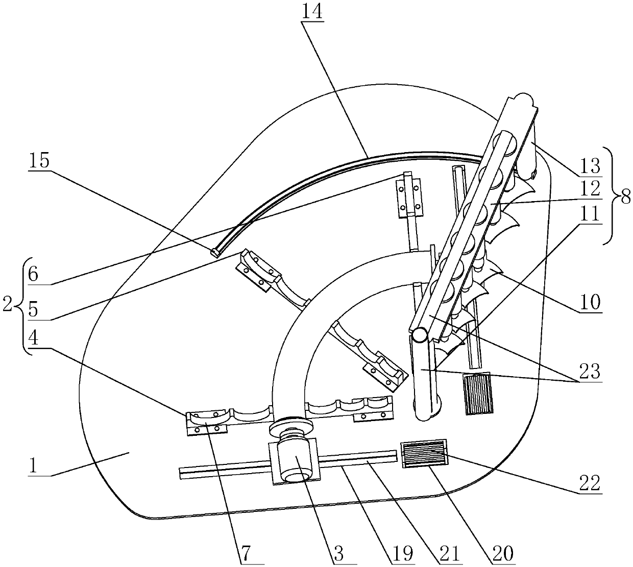 Elbow pipe double-end welding groove machining tool