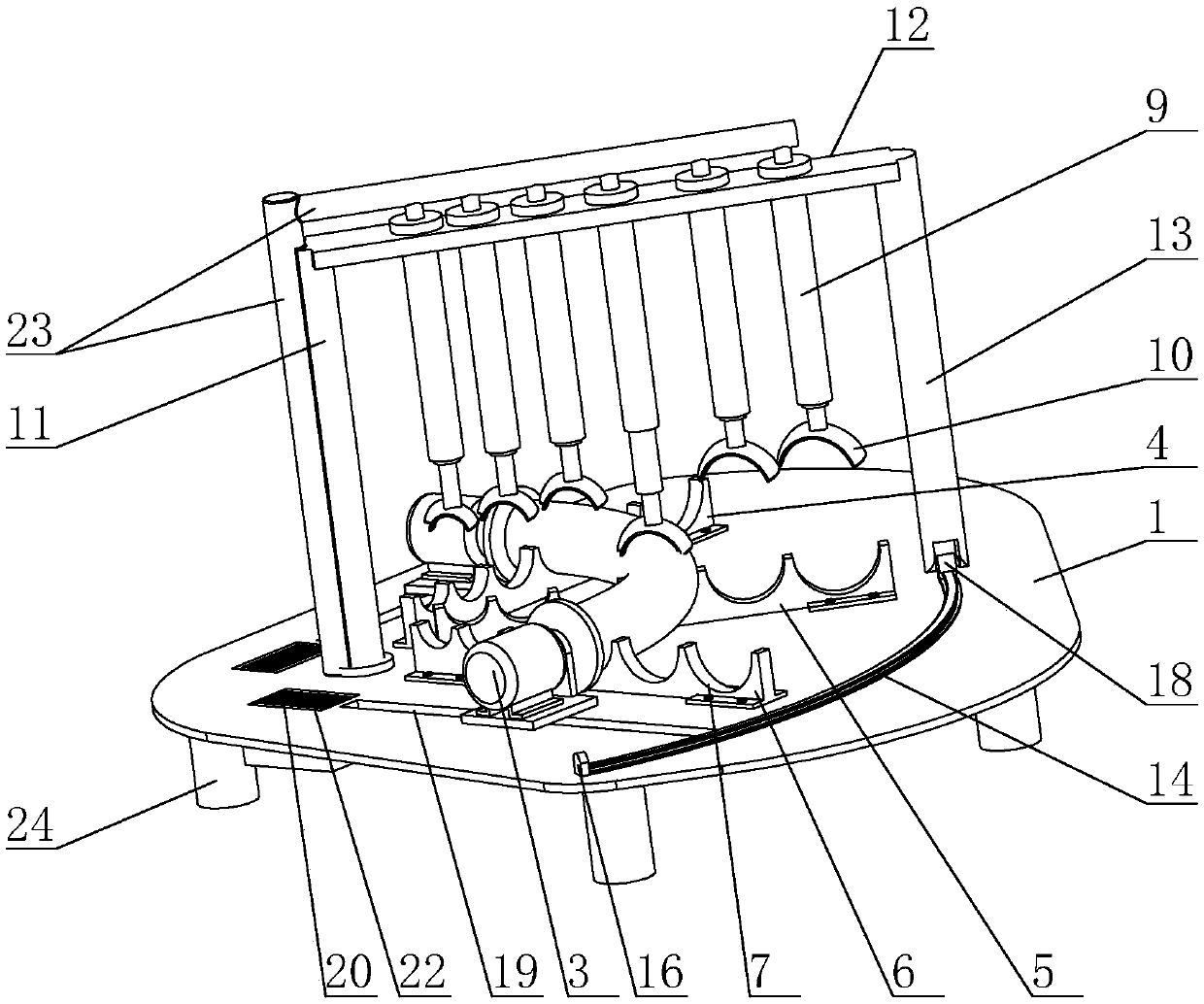 Elbow pipe double-end welding groove machining tool