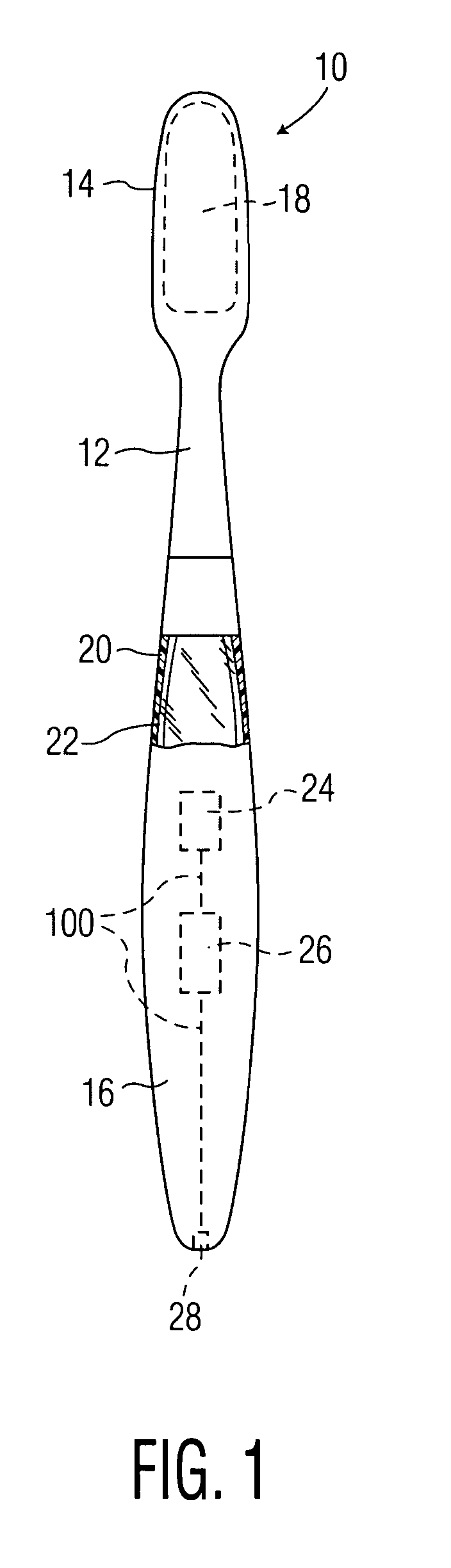 Toothbrush assembly having an environmentally safe polymer battery