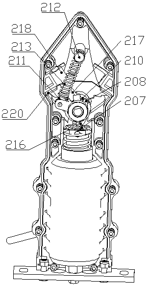 Arc extinguishing chamber actuator applied to isolation load switch