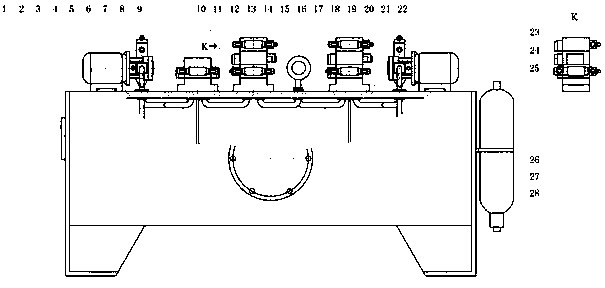 Hydraulic station for large-tonnage press machine