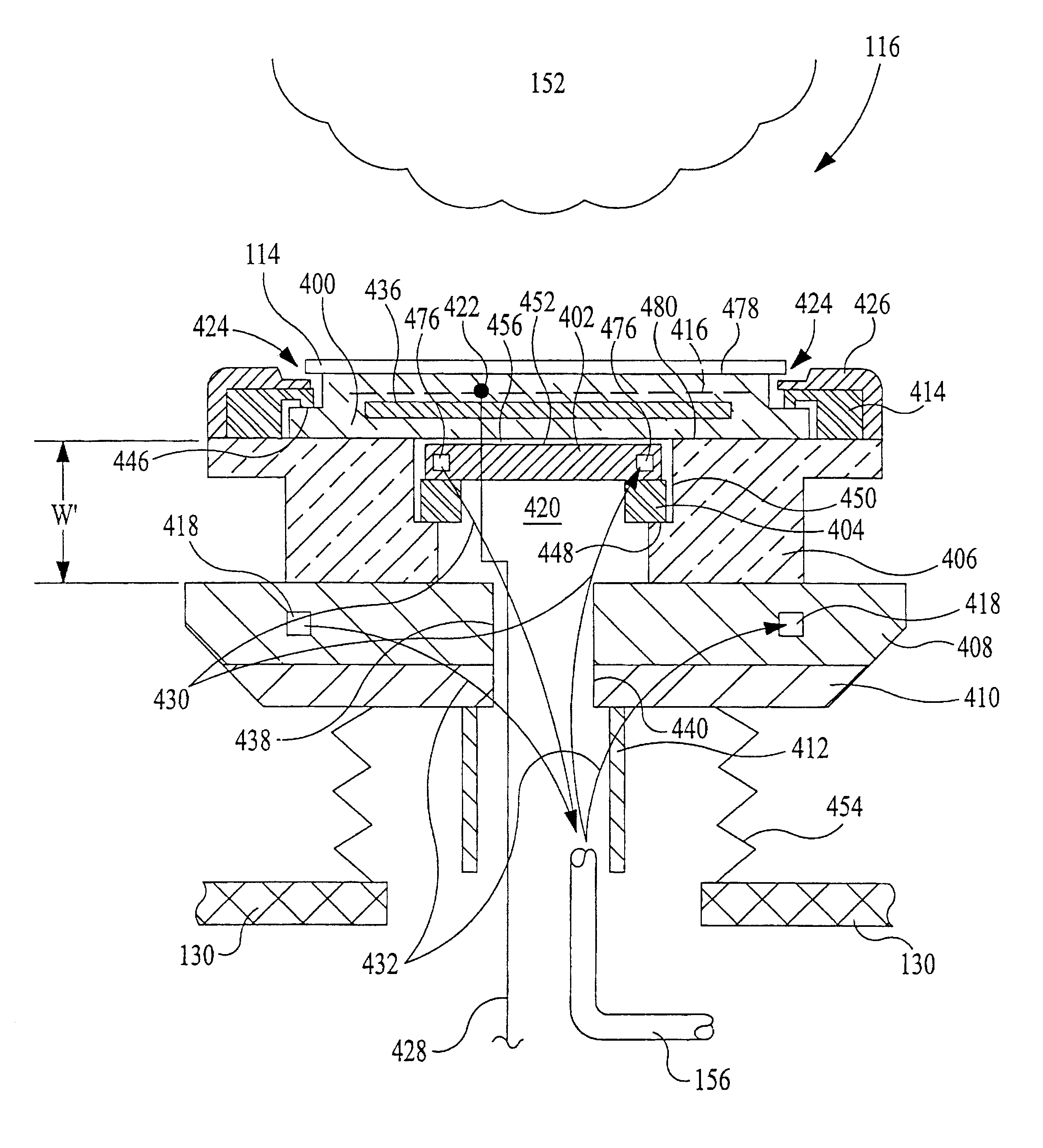 Method and apparatus for thermal control of a semiconductor substrate