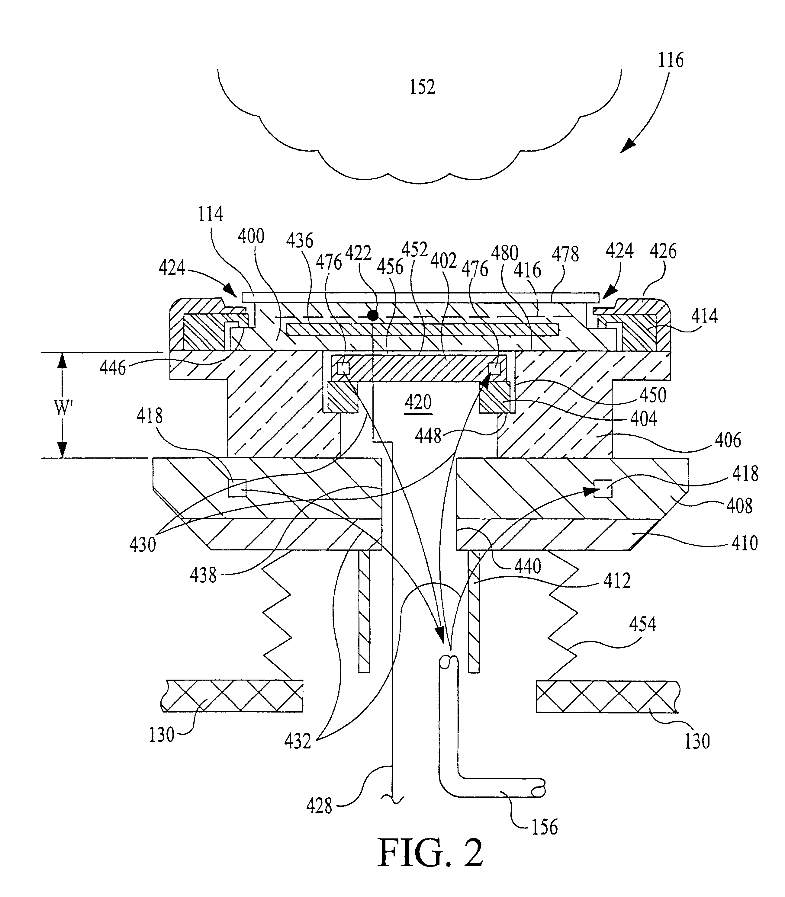 Method and apparatus for thermal control of a semiconductor substrate