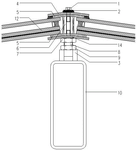 Free-form surface lighting top glass clamp