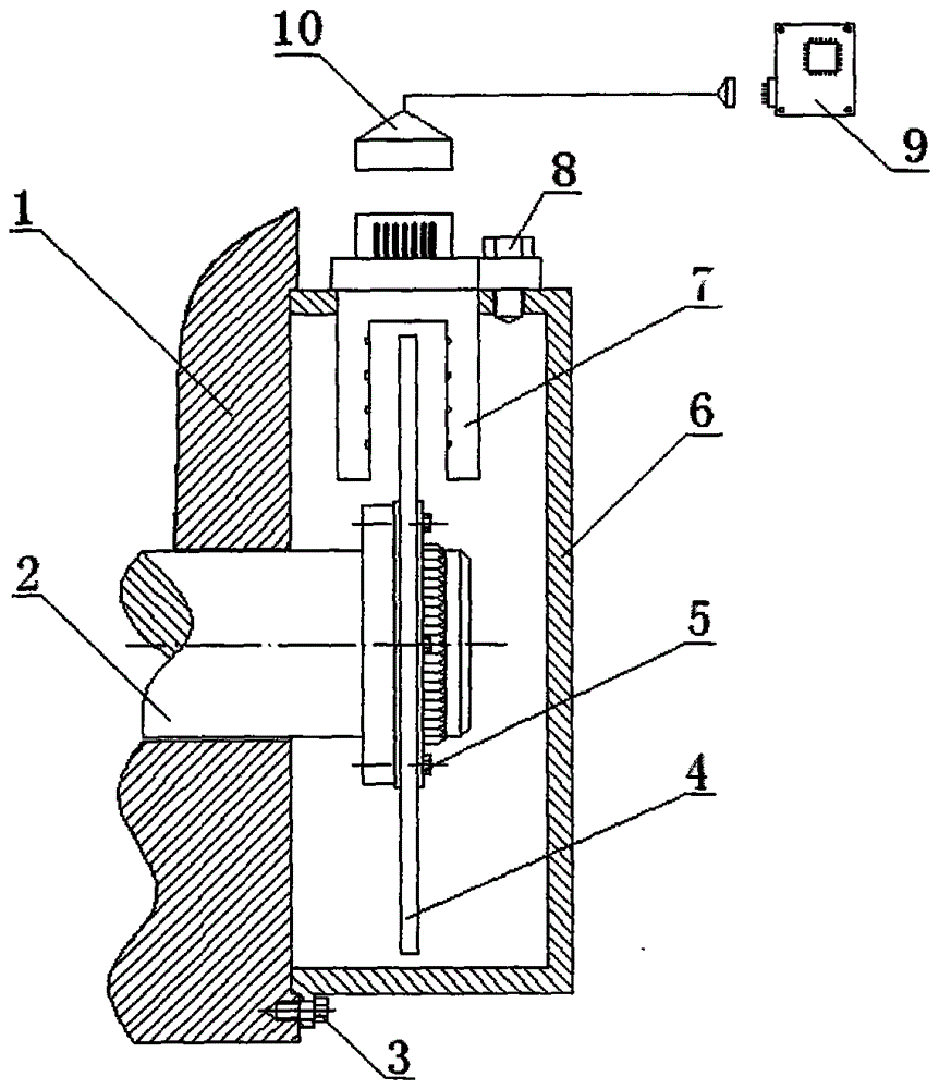 A device and method for determining the rotation phase and real-time position of an engine crankshaft