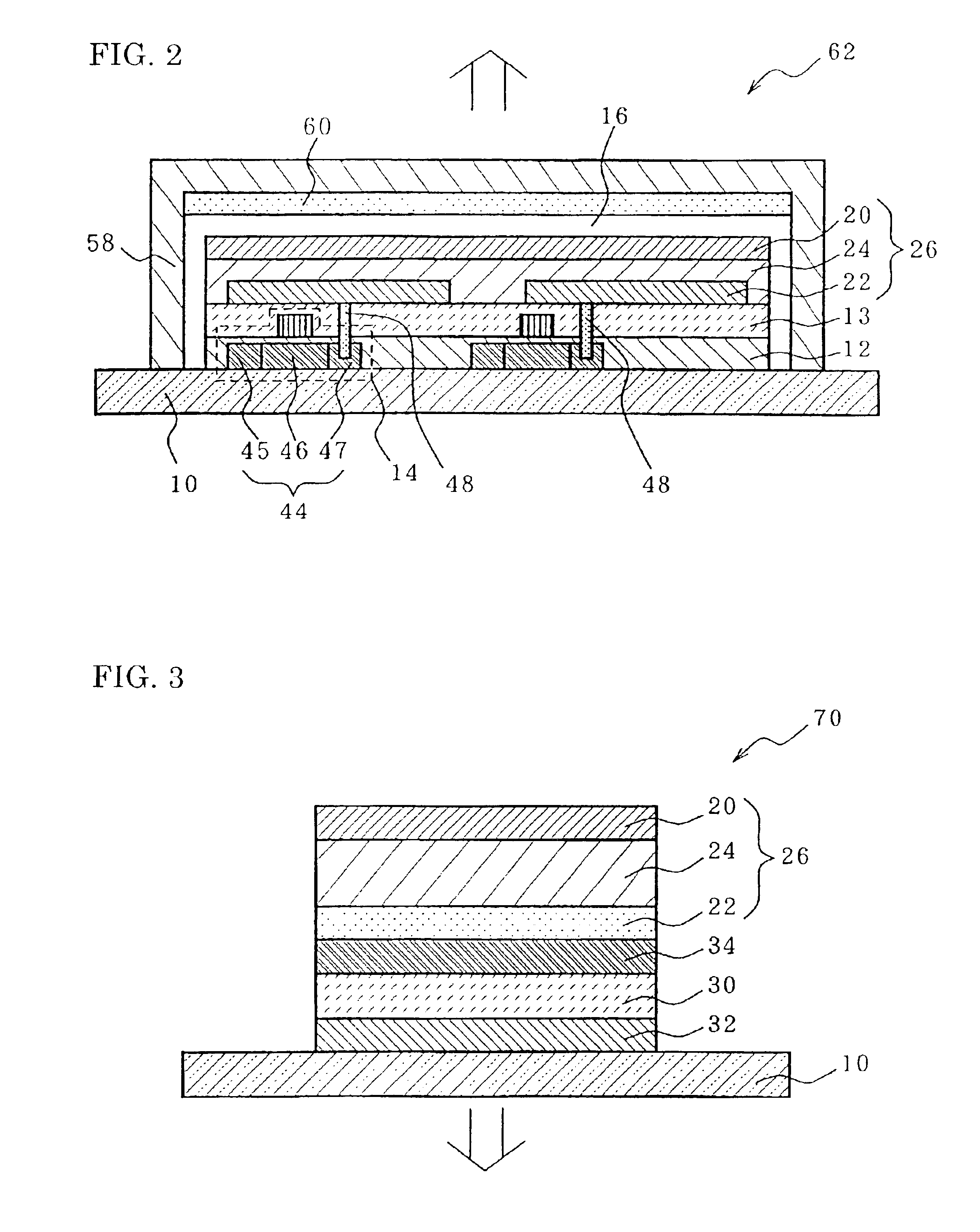 Organic EL display device having certain relationships among constituent element refractive indices