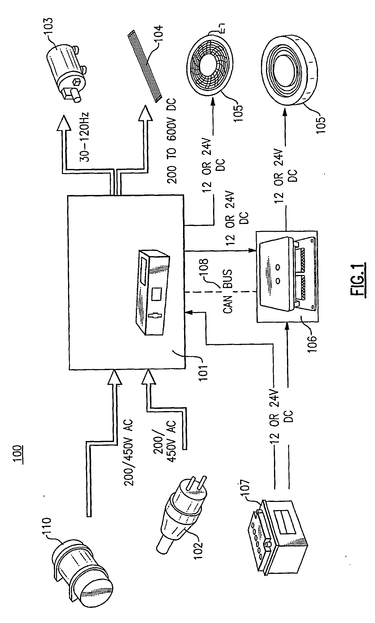 Integrated multiple power conversion system for transport refrigeration units