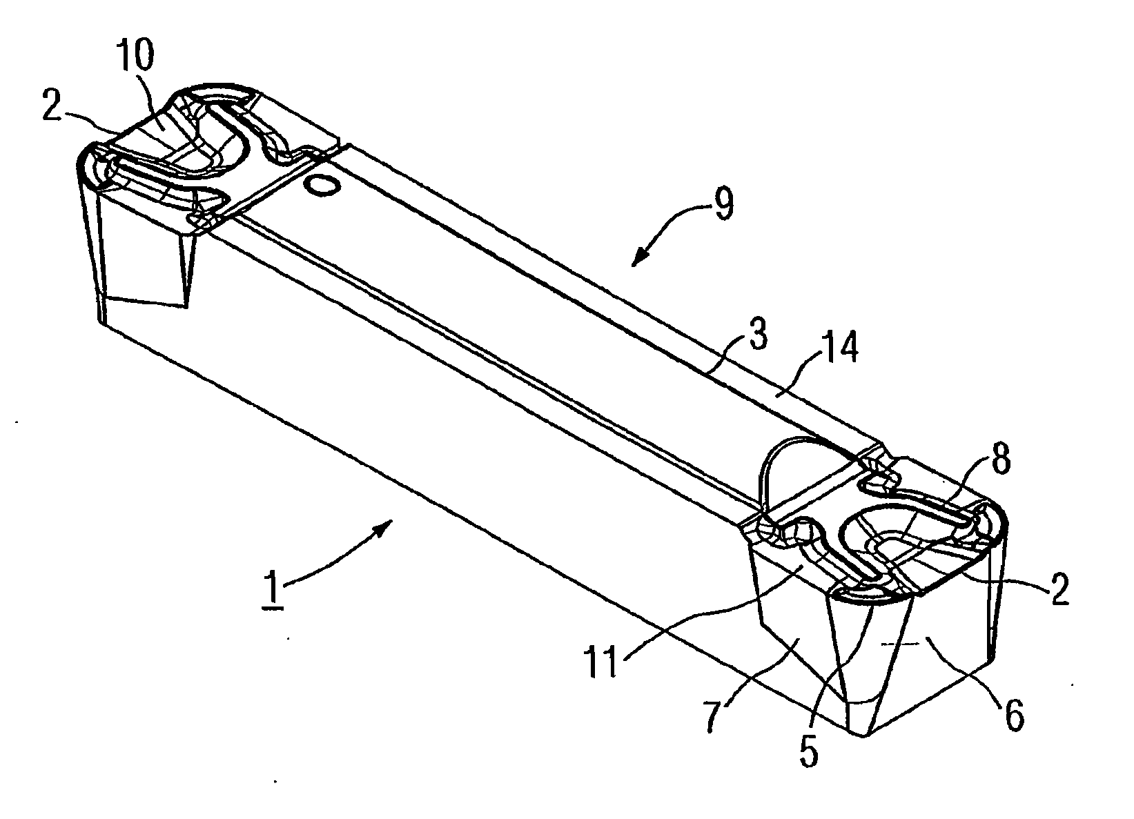 Cutting tool, particularly for end-cut and longitudinal turning and for groove cutting