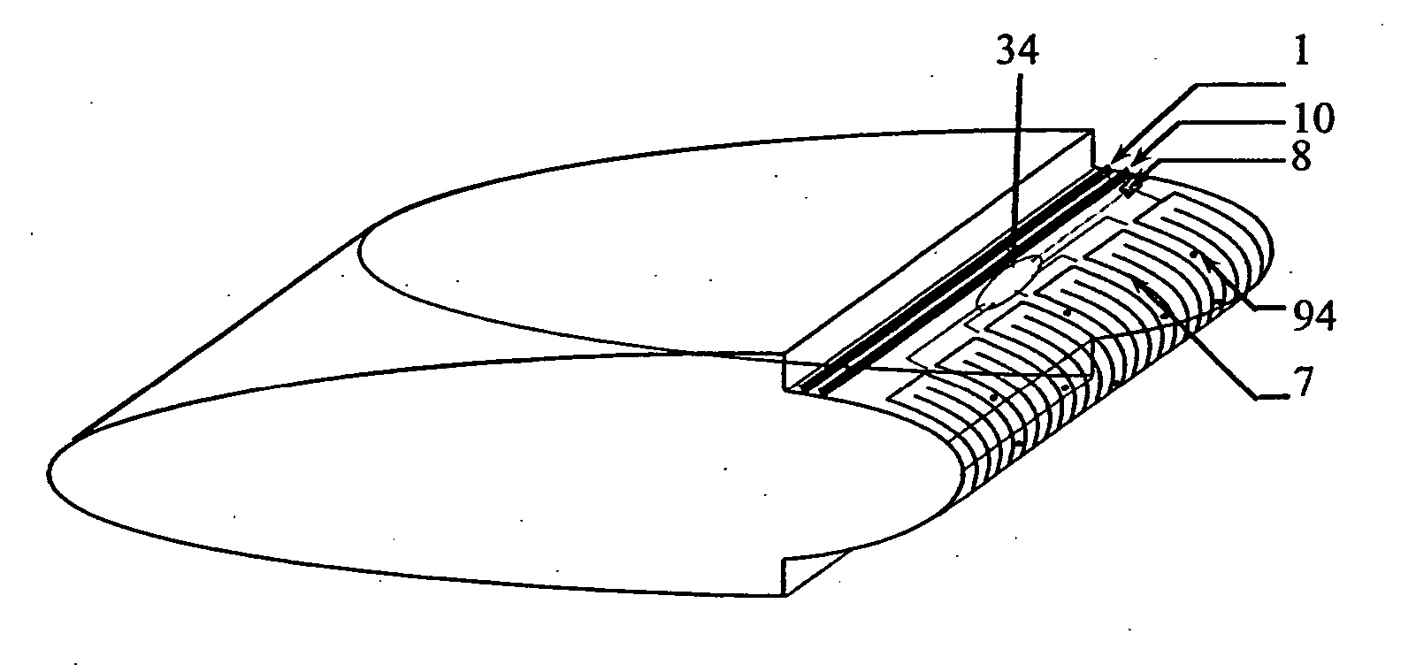 Modular anti-icing/de-icing device for an aerodynamic surface