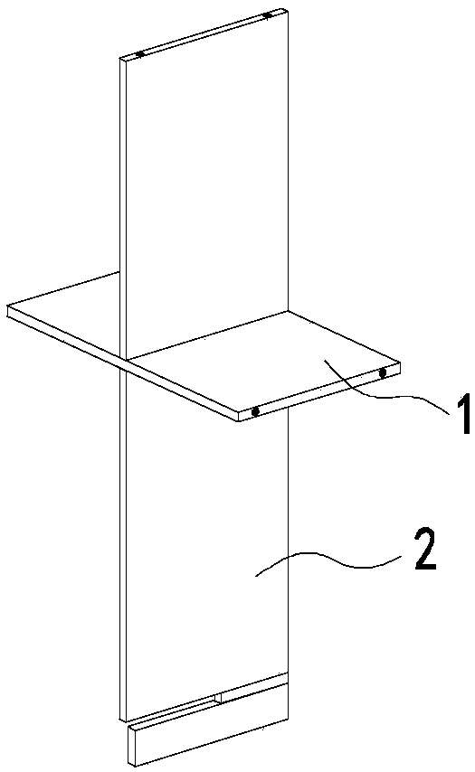 Plate type furniture hidden rapid connecting method