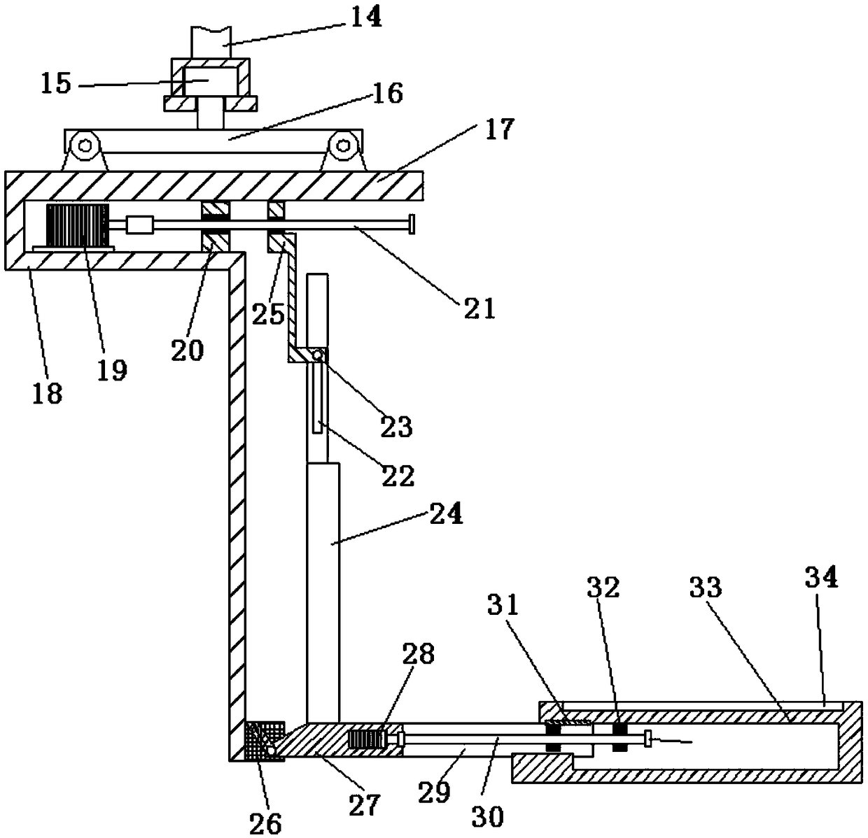 Garment production material lifting device