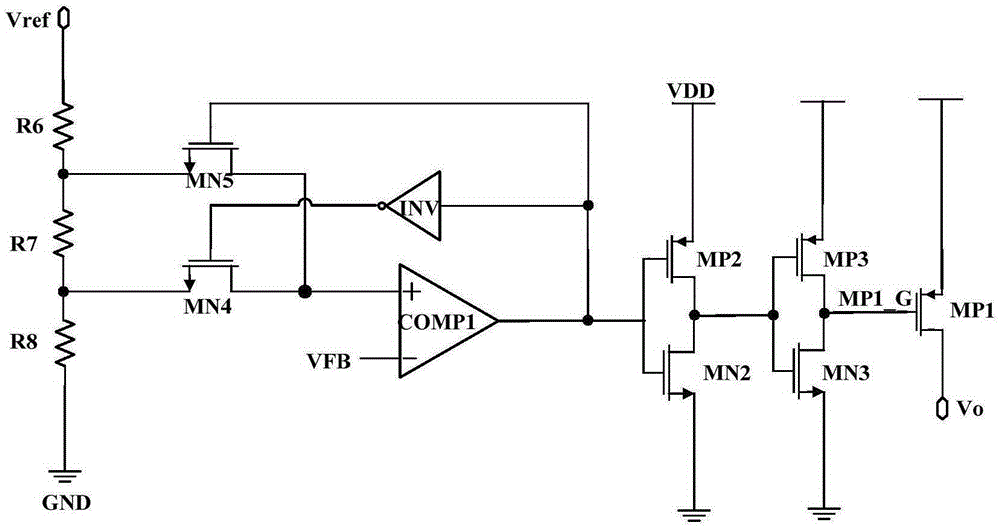 Underloading current compensation circuit of cuk type switching convertor