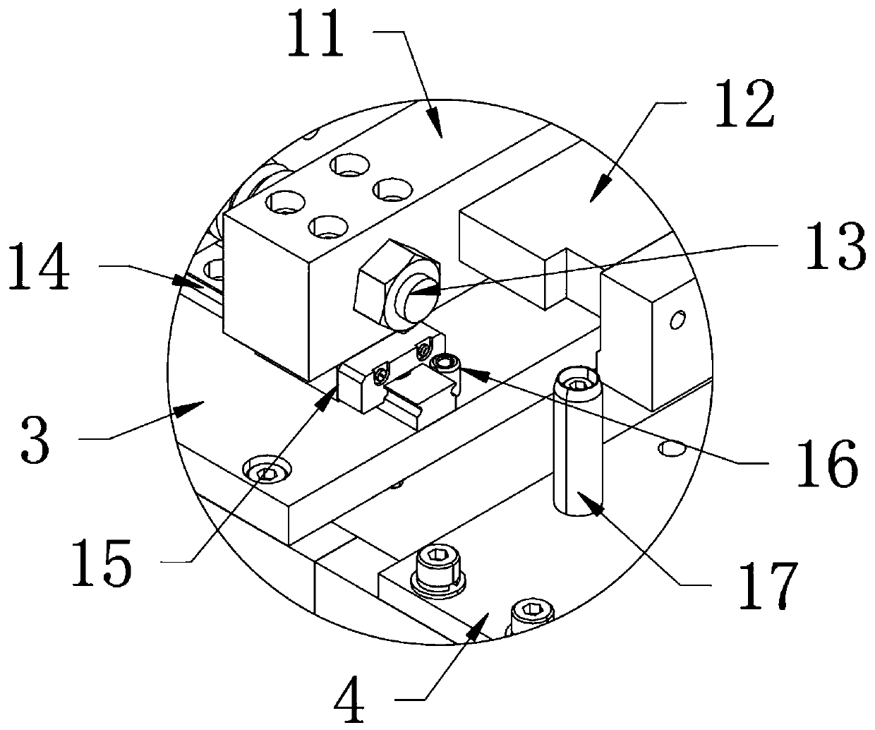 Workpiece tightening machine for automobile part machining