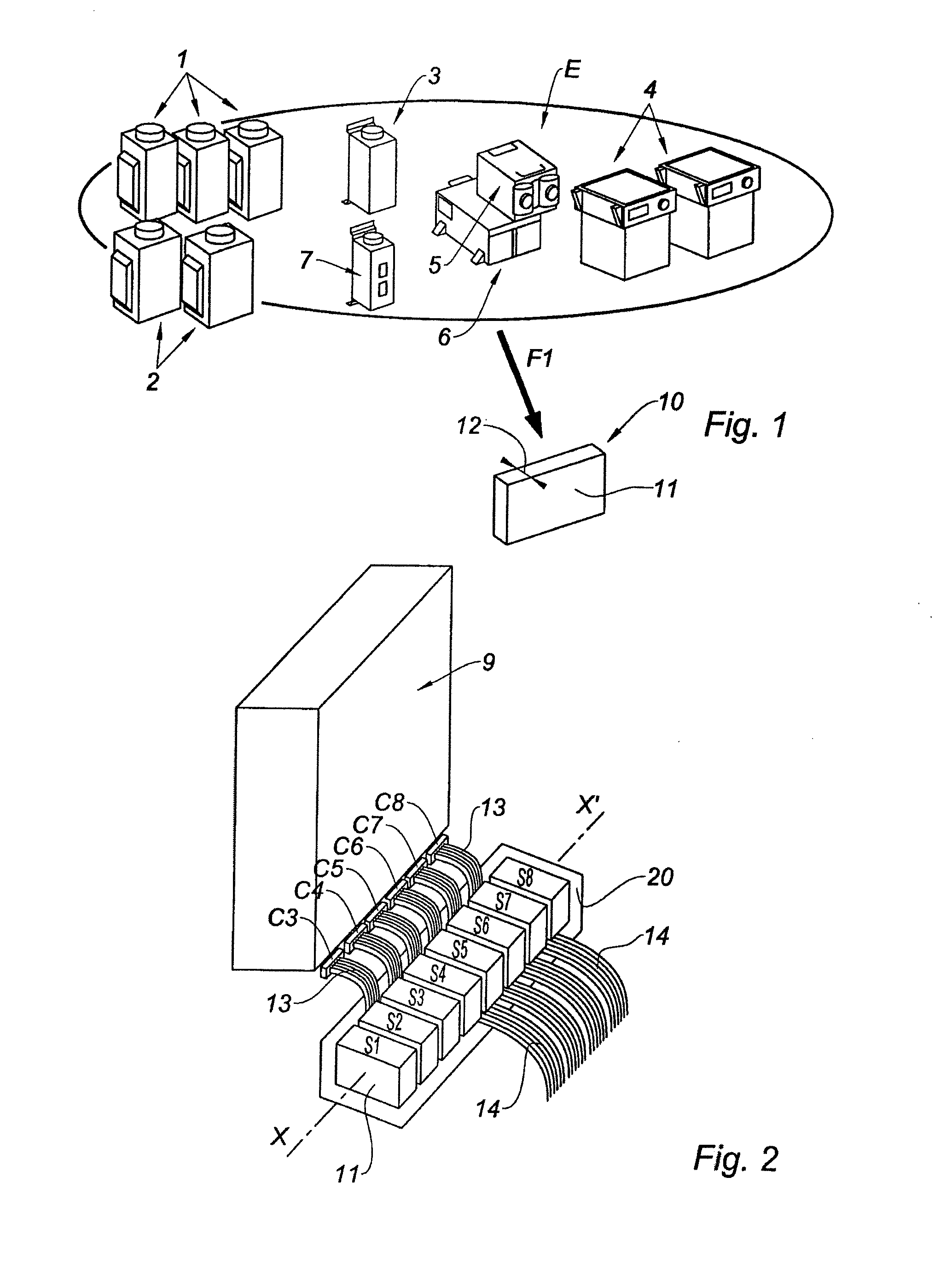 Method of equipments integration for a complex electrical centre and module of implementation