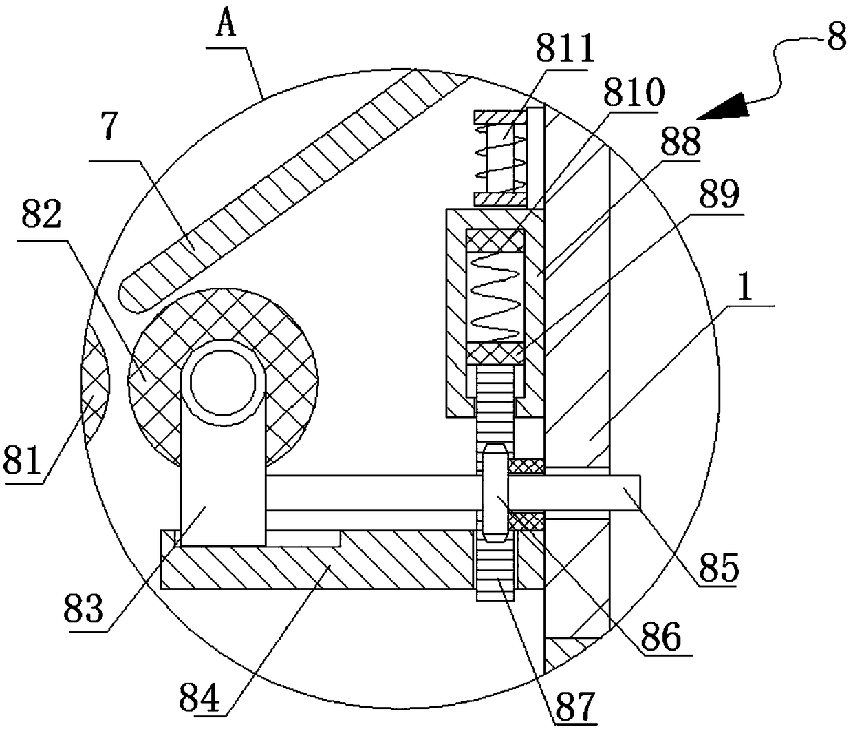 Automatic purification husking device for rice processing