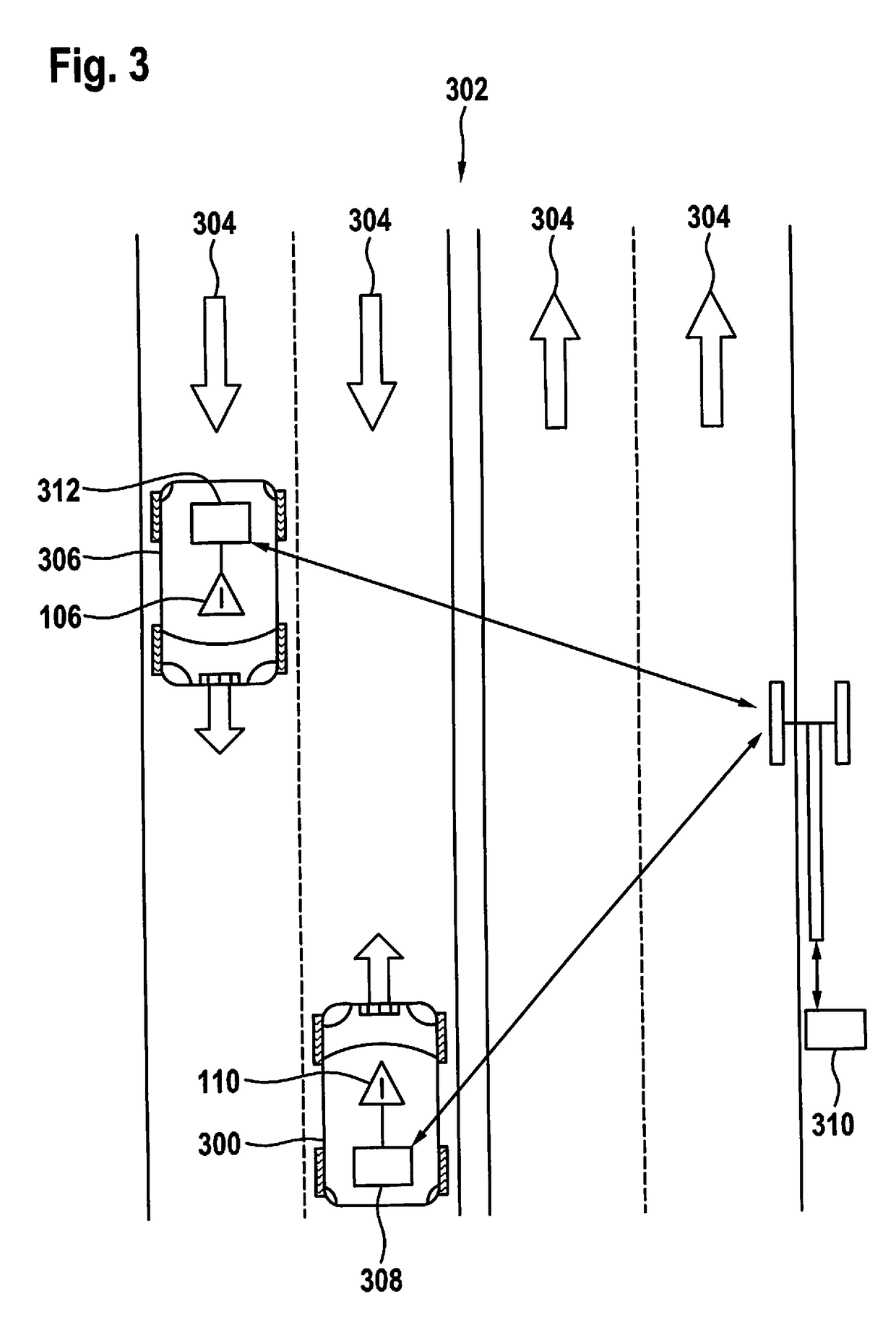 Method and apparatus to warn of a vehicle moving in the wrong direction of travel