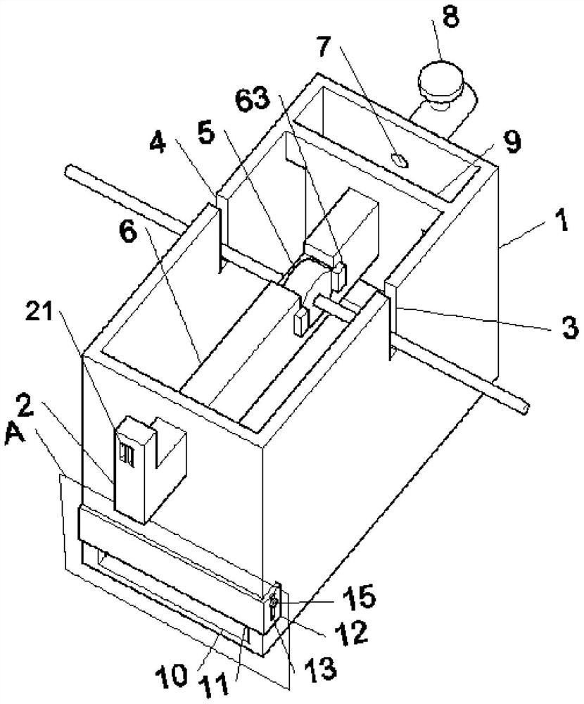 Non-slipping wire drawing machine with lubricating liquid box and use method thereof