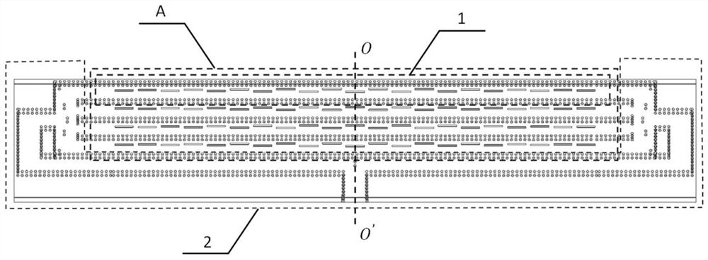 Broadband siw slot antenna based on 77ghz balanced symmetrical feed