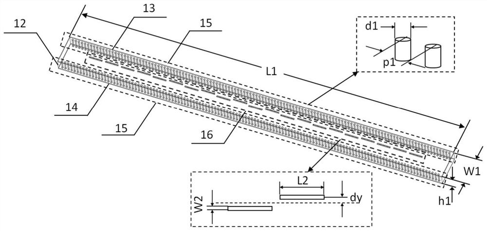 Broadband siw slot antenna based on 77ghz balanced symmetrical feed