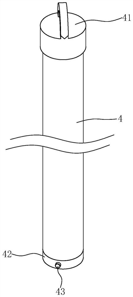 A safety belt suspension device capable of quickly disassembling and assembling insulating rods