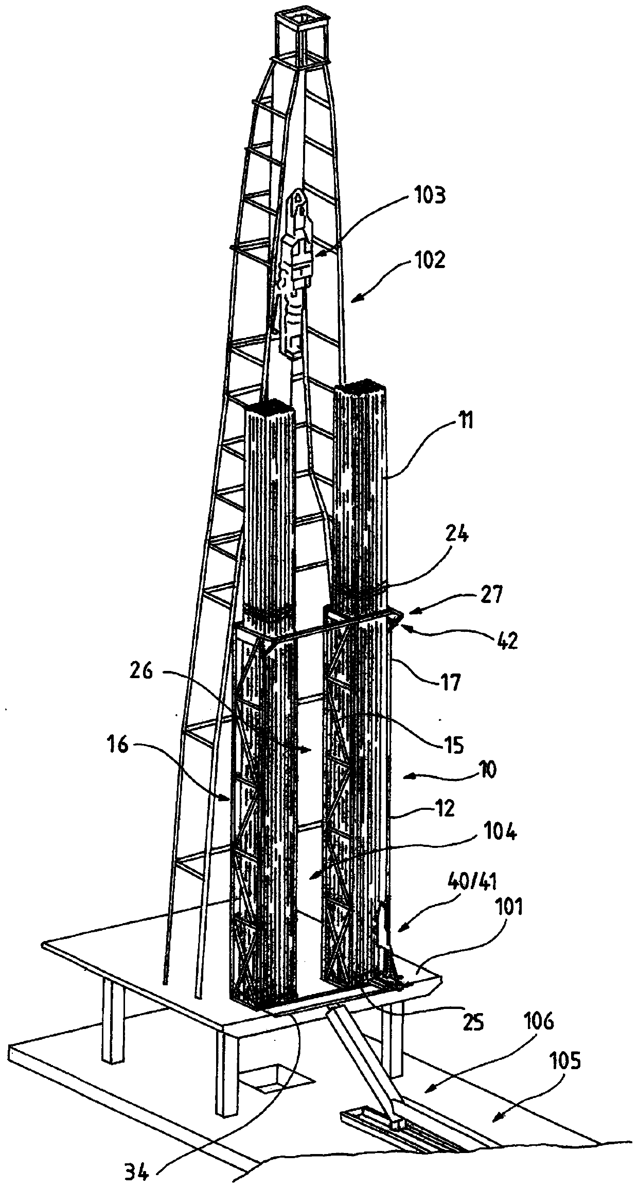 Conveyor device for drill pipe of deep hole drilling equipment