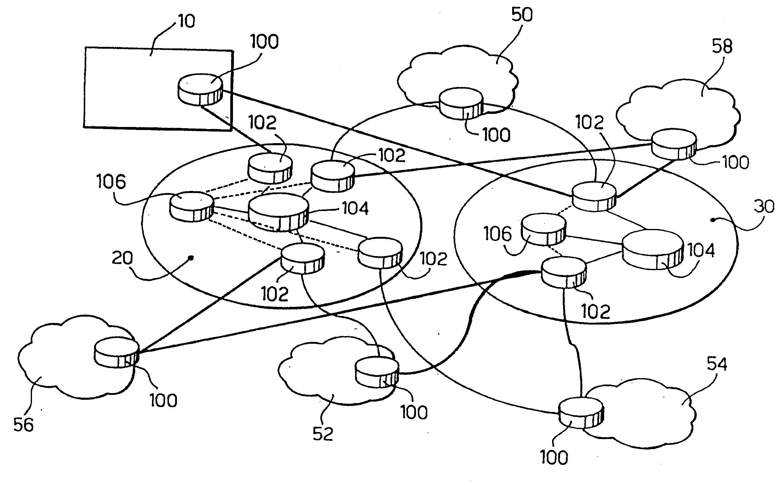 Method and System for Fault and Performance Recovery in Communication Networks, Related Network and Computer Program Product Therefor